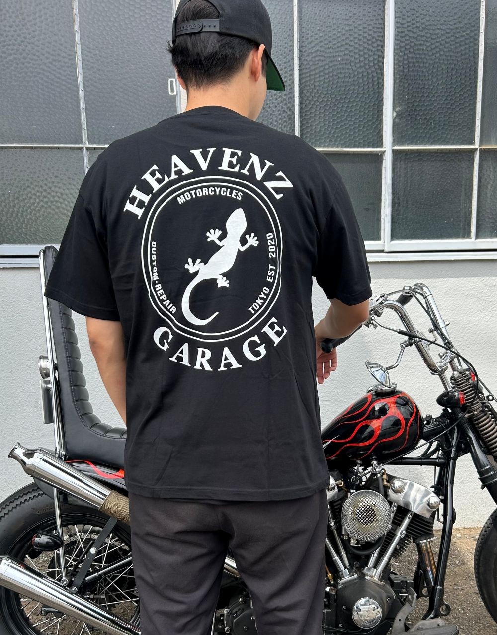 ヘブンズガレージ　Tシャツ裏